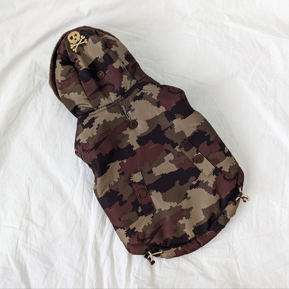 simply Dog Other - Simply Dog Camouflage Fur Trim Hooded Vest